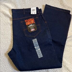 Key Men's Deep Indigo Relaxed Jeans flame retardant